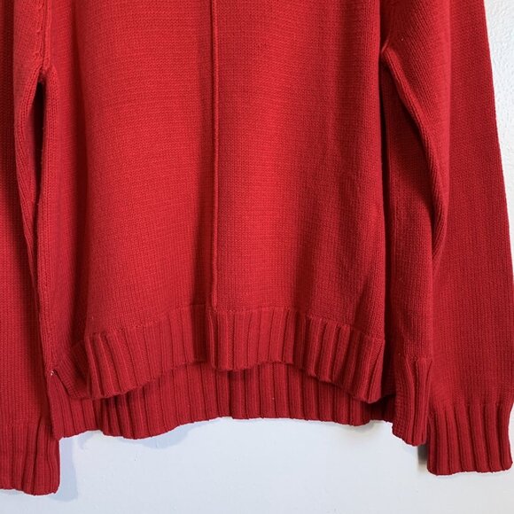 Lauren Ralph Lauren Women’s Sweater Size Large Red Classic Preppy Minimalist - Picture 4 of 9